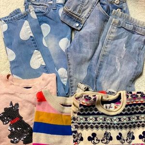 Gap Bundles/Lot of Girls Sweater and jeans size 6.